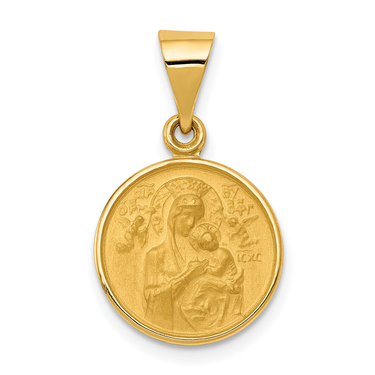 18k Our Lady of Perpetual Help Medal Pendant-18XR46