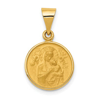18k Our Lady of Perpetual Help Medal Pendant-18XR46