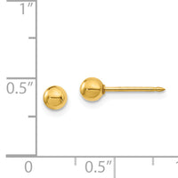 Inverness 18k 4mm Ball Post Earrings-241E