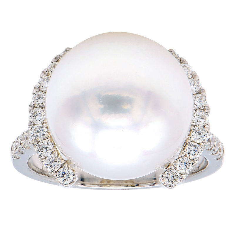 PEARL  & DIAMOND RING