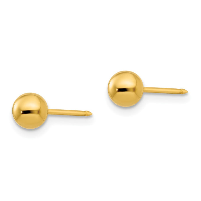 Inverness 14k 5mm Ball Post Earrings-3E