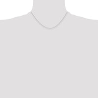 14k White Gold .4 mm Carded Cable Rope Chain-4RW-16