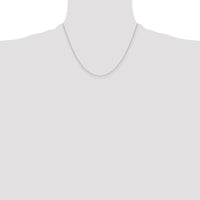 14k White Gold .4 mm Carded Cable Rope Chain-4RW-18