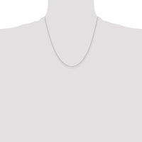 14k White Gold .4 mm Carded Cable Rope Chain-4RW-20