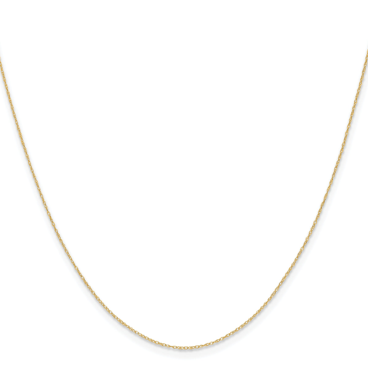 14k .4 mm Carded Cable Rope Chain-4RY-13