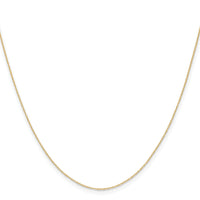 14k .4 mm Carded Cable Rope Chain-4RY-16