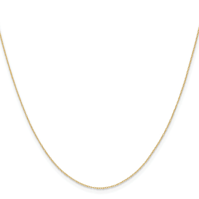 14k .4 mm Carded Cable Rope Chain-4RY-24