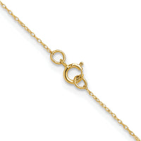 14k .4 mm Carded Cable Rope Chain-4RY-24