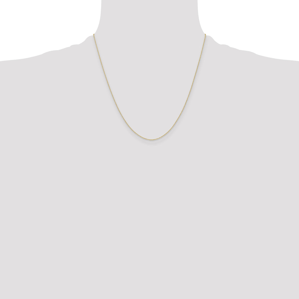 14k .4 mm Carded Cable Rope Chain-4RY-20