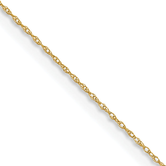 14k .4 mm Carded Cable Rope Chain-4RY-18