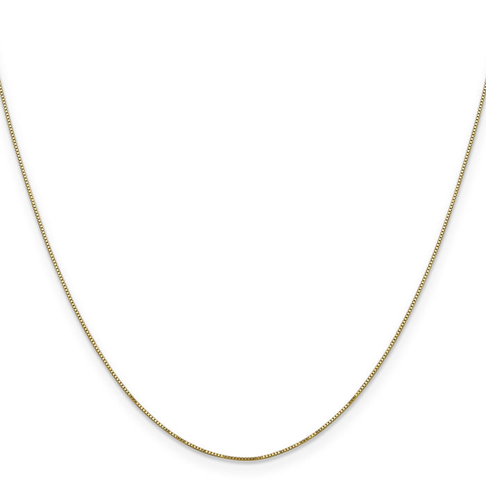 14k .5mm Carded Box Chain-5BY-24