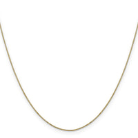 14k .5mm Carded Box Chain-5BY-18