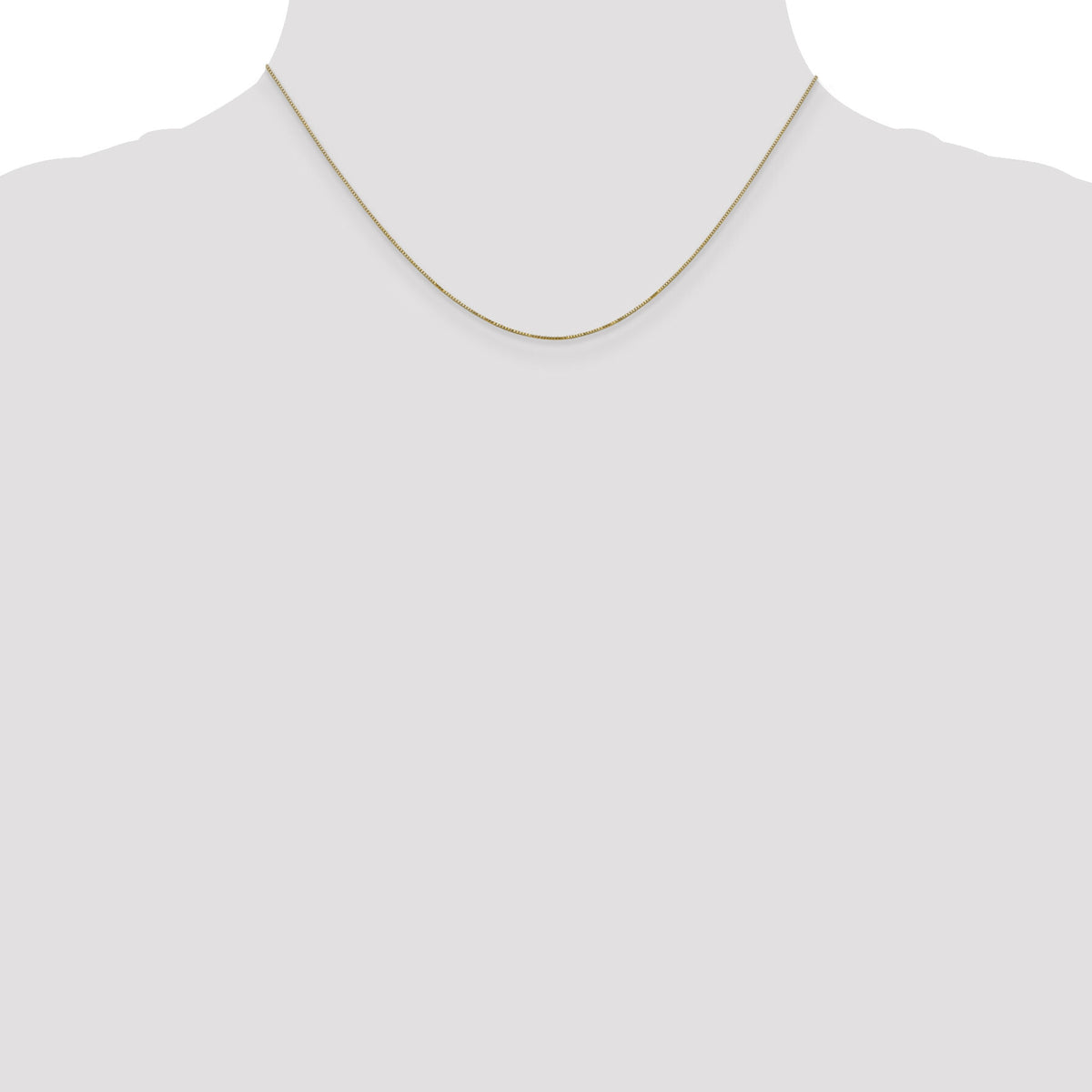 14k .5mm Carded Box Chain-5BY-16