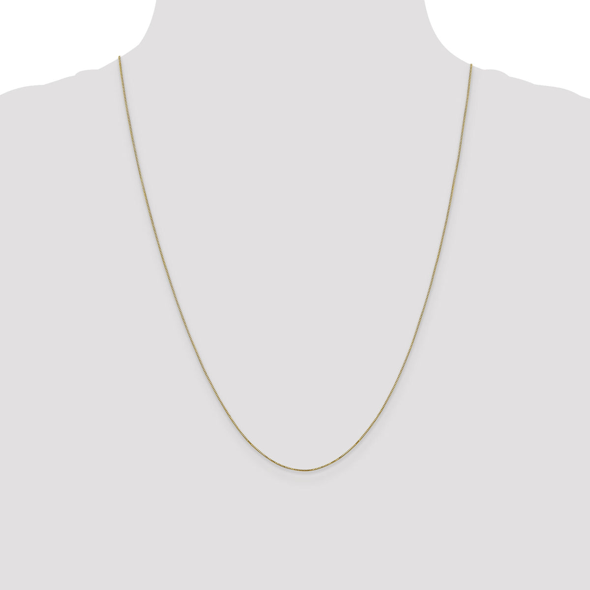 14k .5mm Carded Box Chain-5BY-24