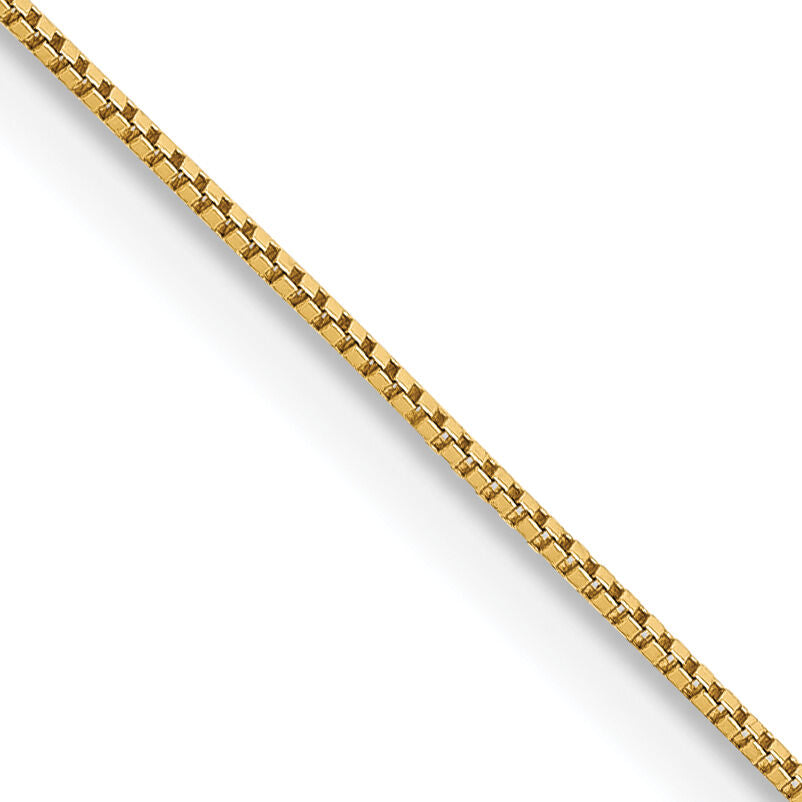 14k .5mm Carded Box Chain-5BY-24