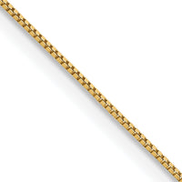 14k .5mm Carded Box Chain-5BY-24