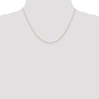 14k  Rose Gold .5 mm Carded Cable Rope Chain-5RR-18