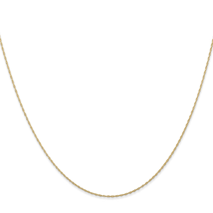 14k .5 mm Carded Cable Rope Chain-5RY-18