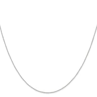 14k White Gold .42mm Gold Carded Curb Chain-6CW-24