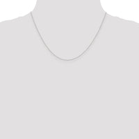 14k White Gold .42mm Gold Carded Curb Chain-6CW-18