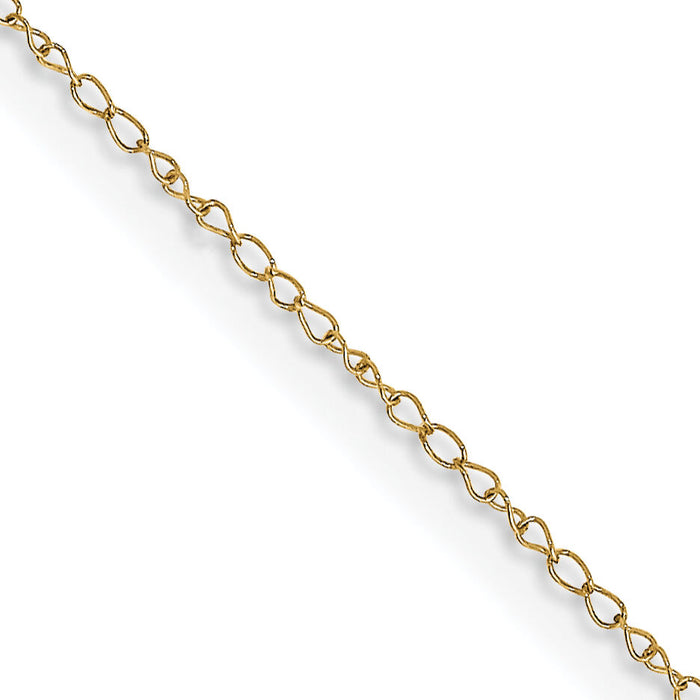 14k .42 mm Carded Curb Chain-6CY-13