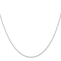 14k White Gold .6 mm Carded Cable Rope Chain-6RW-22
