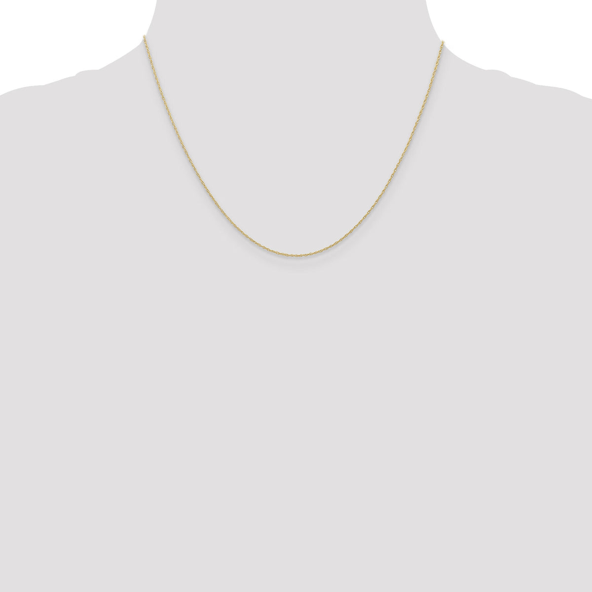 14k .6 mm Carded Cable Rope Chain-6RY-18