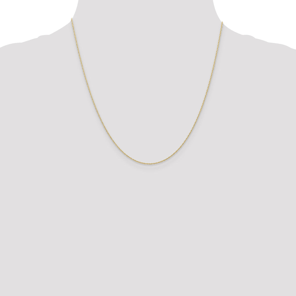 14k .6 mm Carded Cable Rope Chain-6RY-20