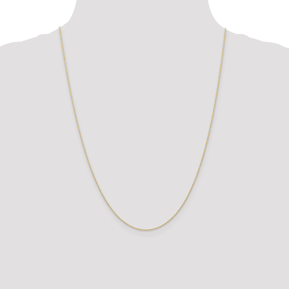 14k .6 mm Carded Cable Rope Chain-6RY-24
