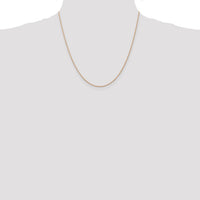 14k Rose Gold .7 mm Carded Cable Rope Chain-7RR-20