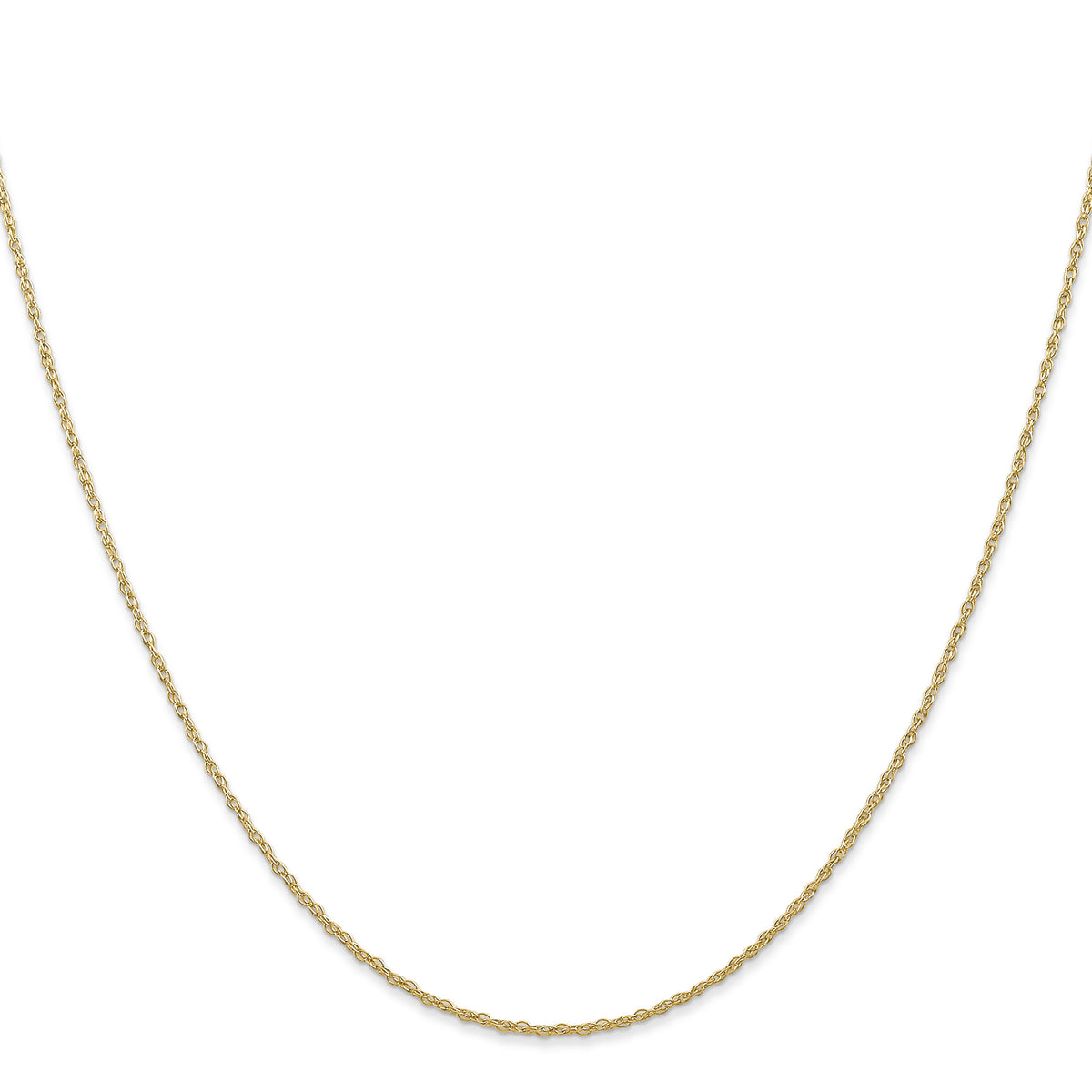 14k .7 mm Carded Cable Rope Chain-7RY-18
