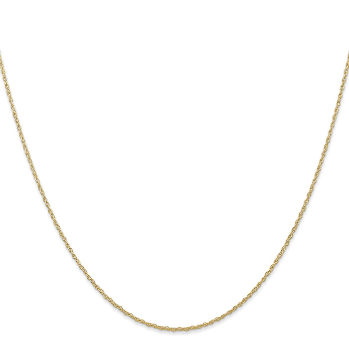 14k .7 mm Carded Cable Rope Chain-7RY-18