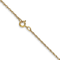 14k .7 mm Carded Cable Rope Chain-7RY-14