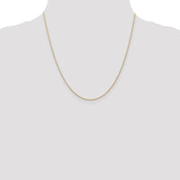 14k .7 mm Carded Cable Rope Chain-7RY-20