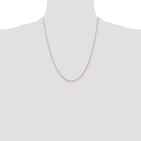 14k .7 mm Carded Cable Rope Chain-7RY-22
