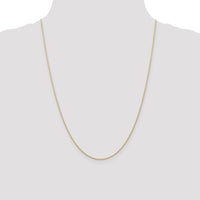 14k .7 mm Carded Cable Rope Chain-7RY-24