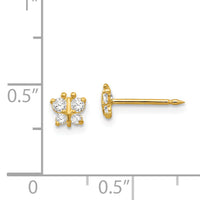 Inverness 14k Butterfly CZ Earrings-848E