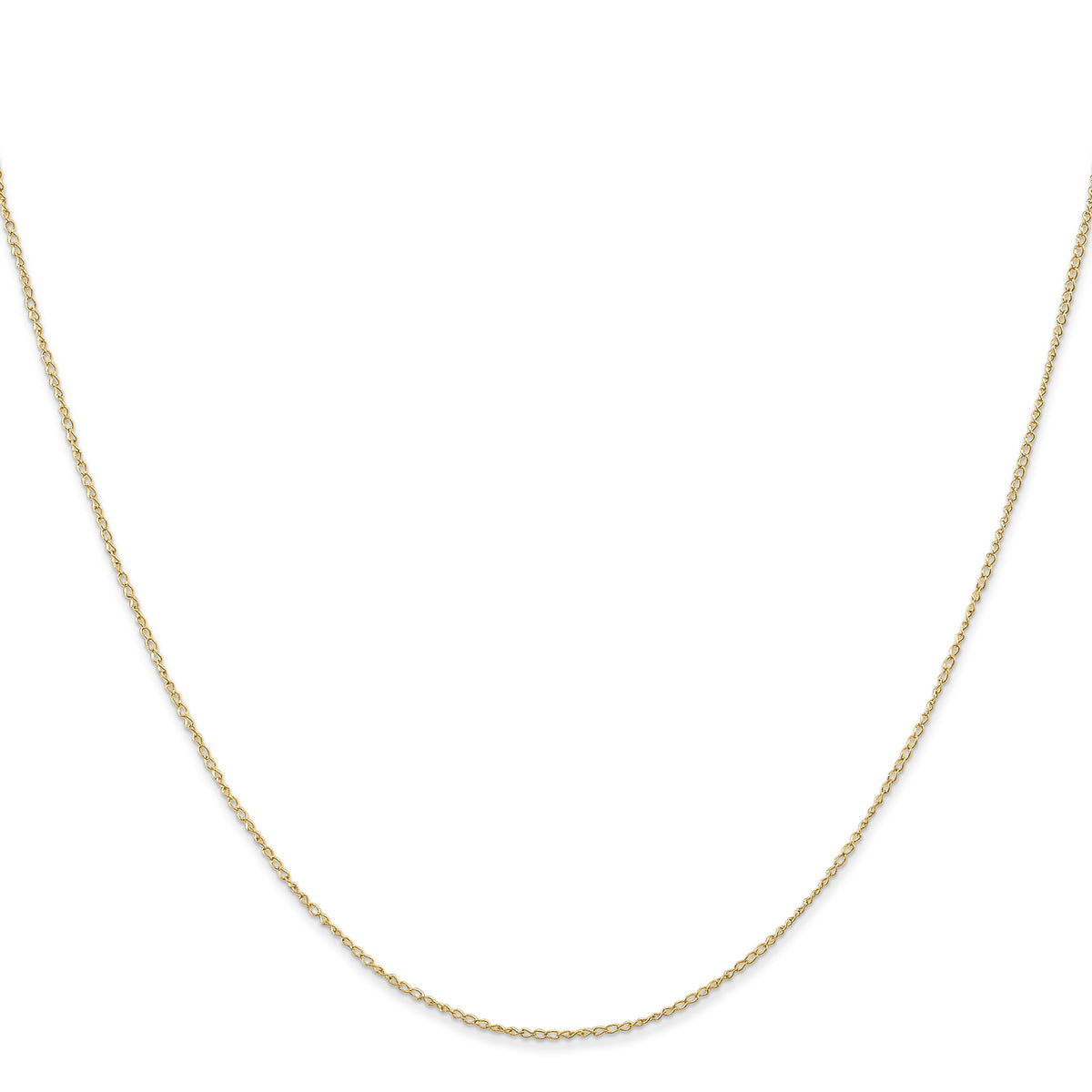 14k .5 mm Carded Curb Chain-8CY-20