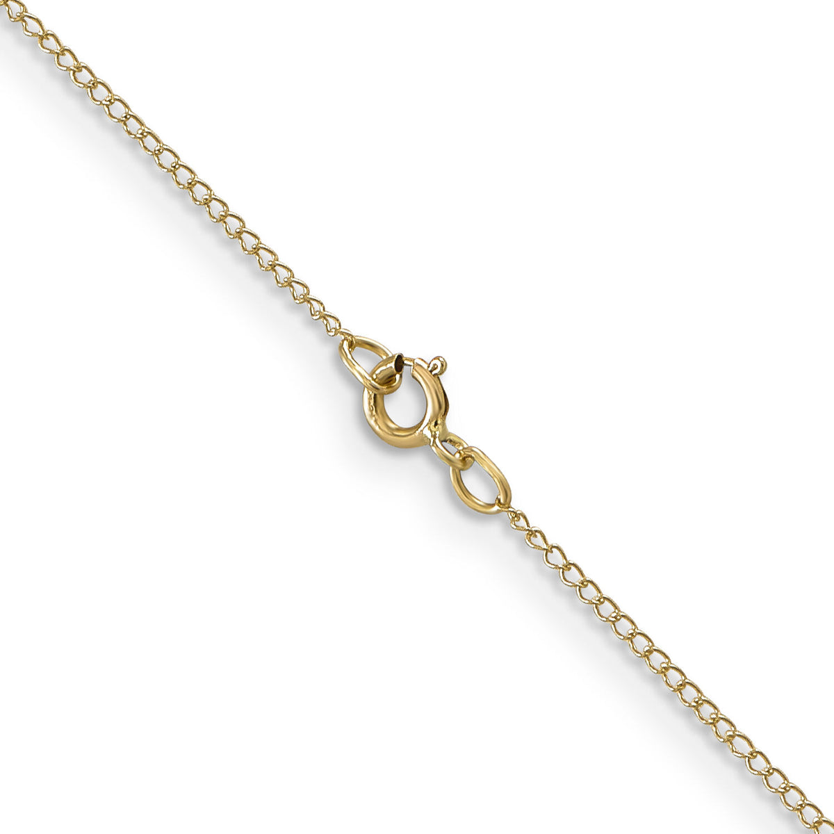 14k .5 mm Carded Curb Chain-8CY-16