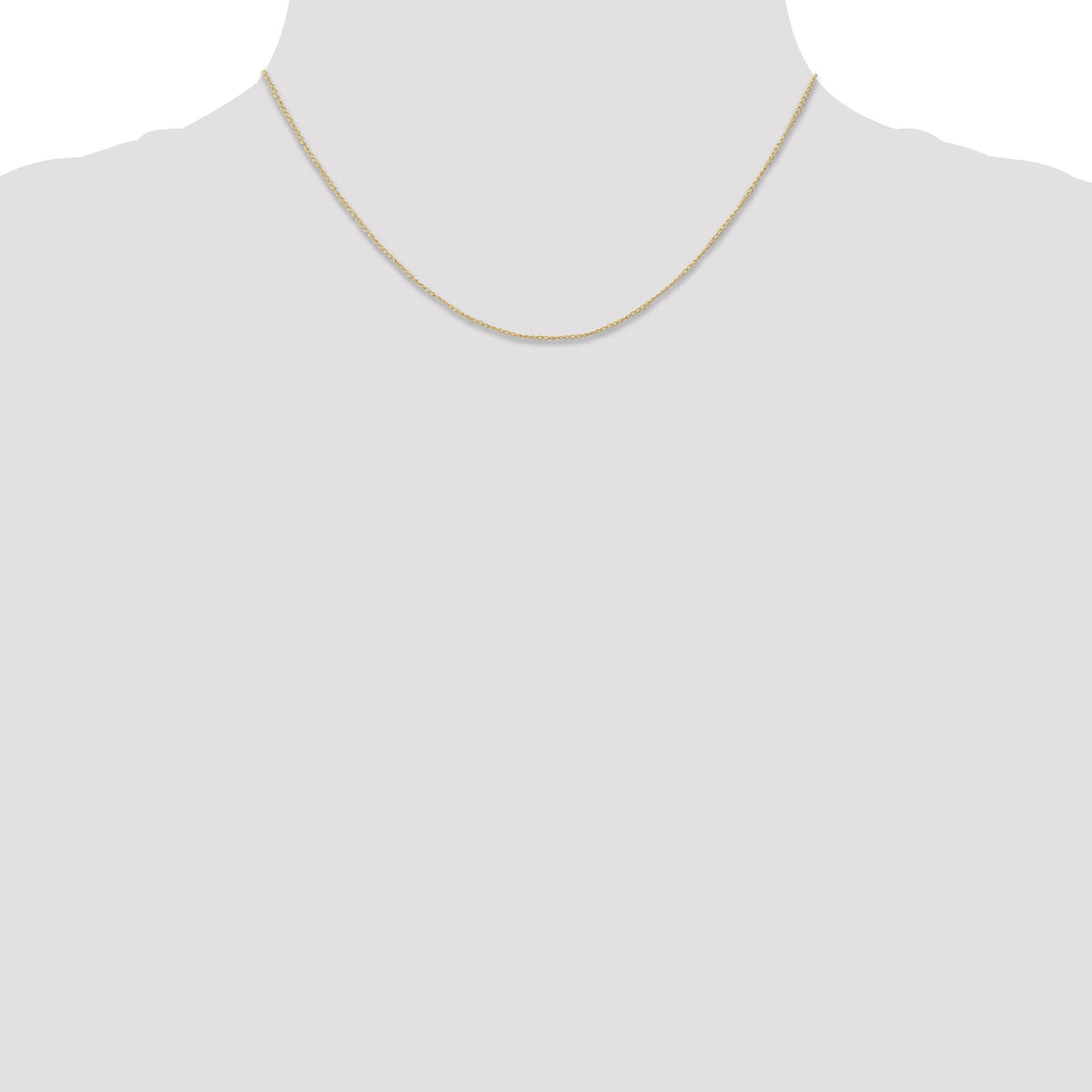 14k .5 mm Carded Curb Chain-8CY-16