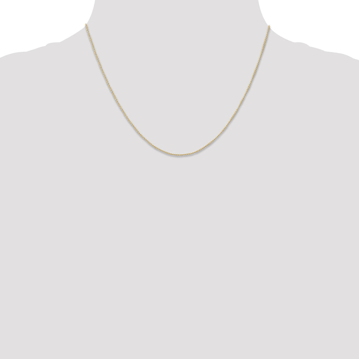 14k .5 mm Carded Curb Chain-8CY-18