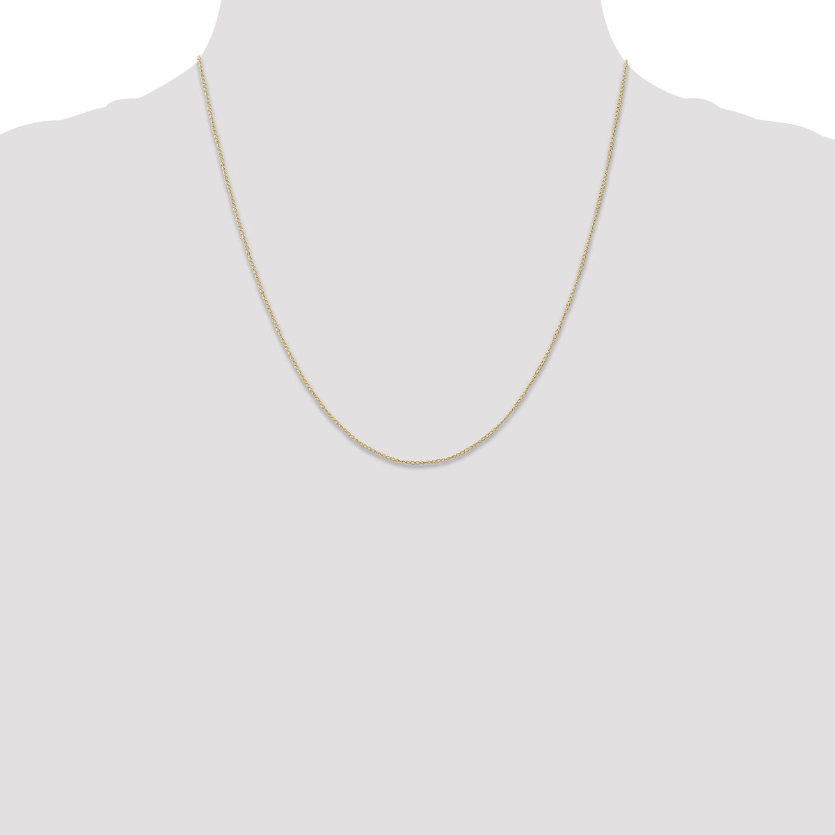 14k .5 mm Carded Curb Chain-8CY-20