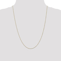 14k .5 mm Carded Curb Chain-8CY-24