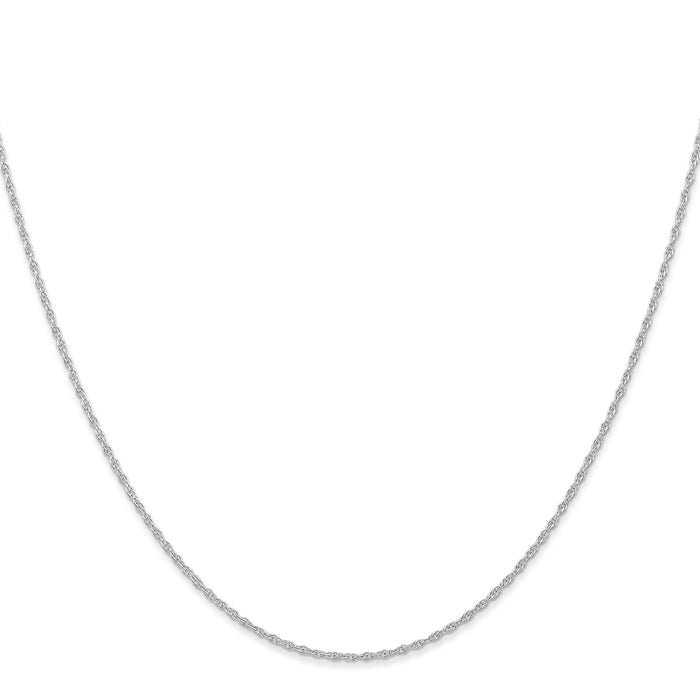 14k White Gold .95 mm Carded Cable Rope Chain-8RW-16