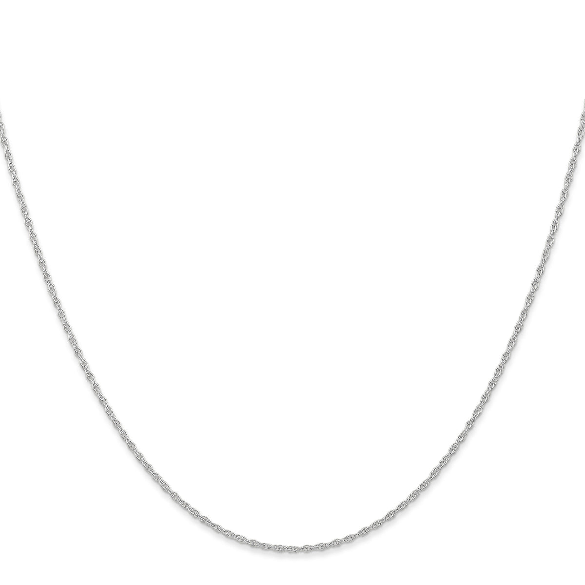 14k White Gold .95 mm Carded Cable Rope Chain-8RW-24
