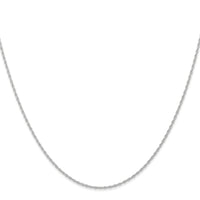 14k White Gold .95 mm Carded Cable Rope Chain-8RW-24