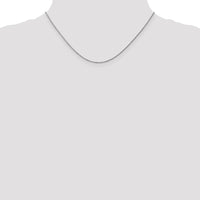14k White Gold .95 mm Carded Cable Rope Chain-8RW-16