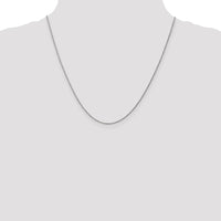 14k White Gold .95 mm Carded Cable Rope Chain-8RW-20