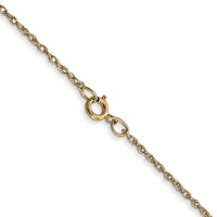 14k .95 mm Carded Cable Rope Chain-8RY-24