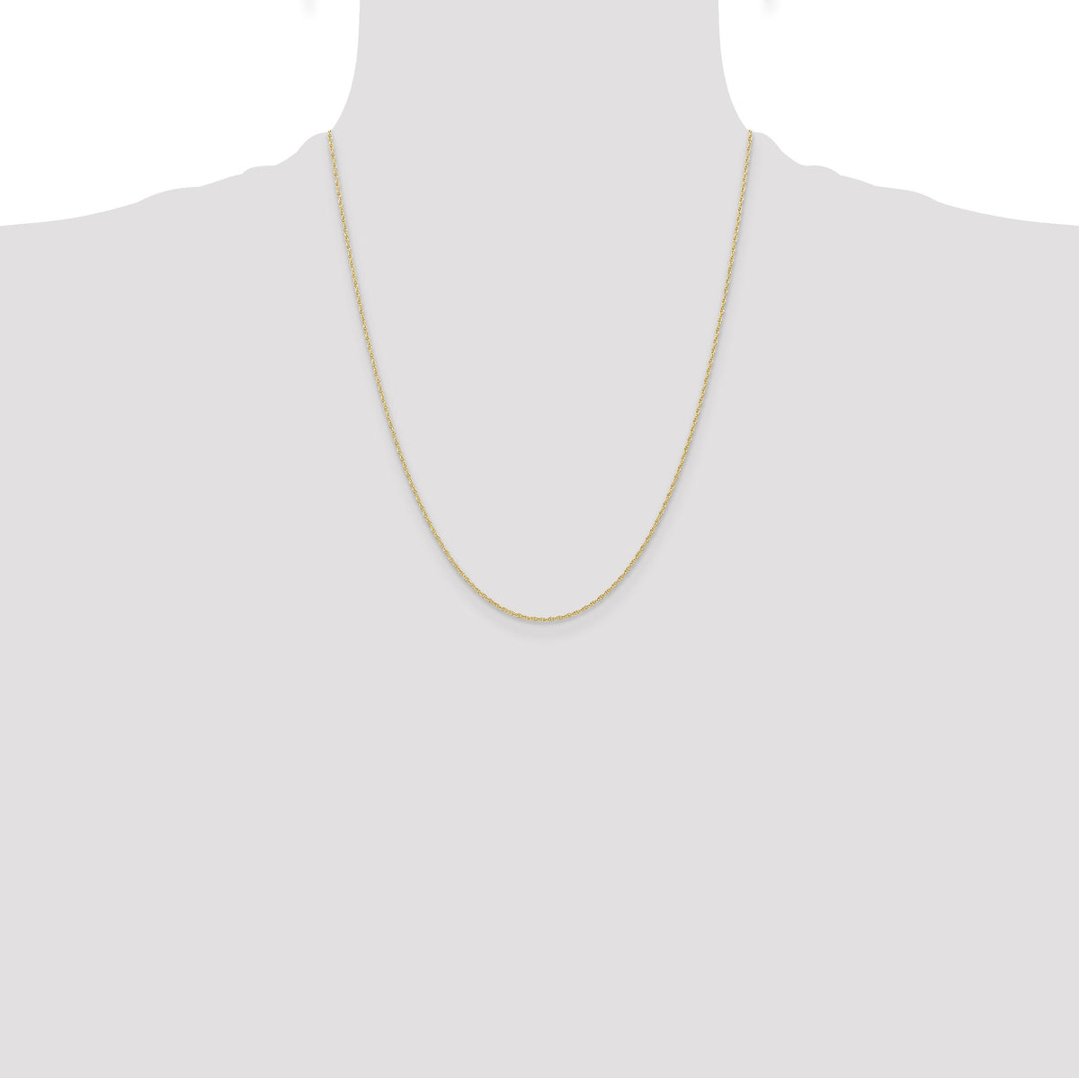 14k .95 mm Carded Cable Rope Chain-8RY-22